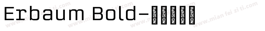 Erbaum Bold字体转换